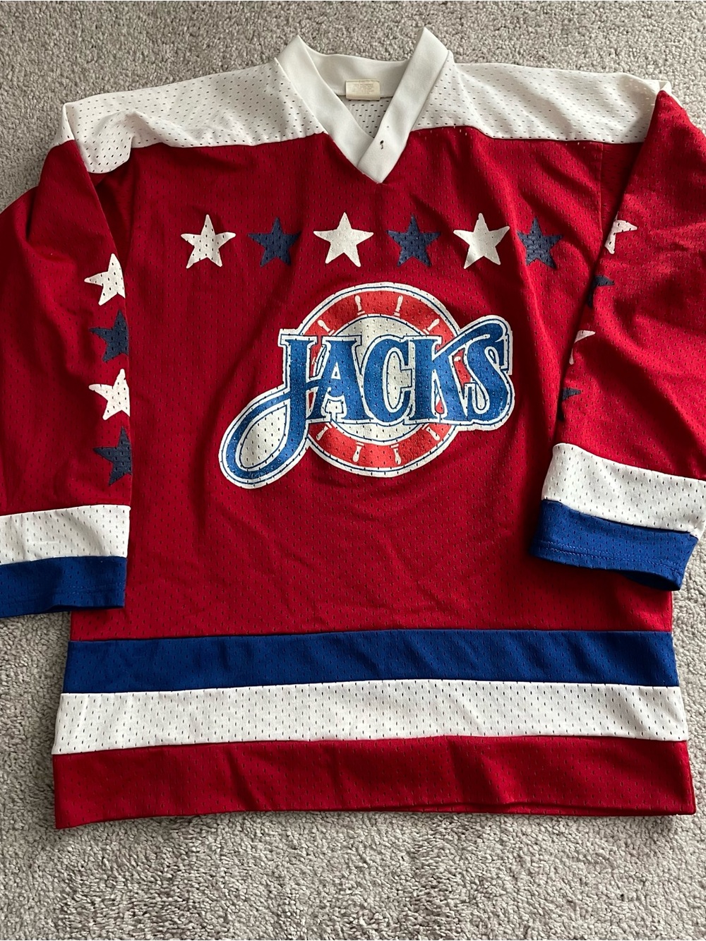 Vintage 1989-1990 Baltimore Skipjacks AHL Blank Hockey Jersey USA Medium